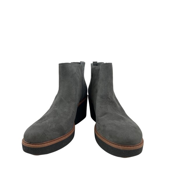 Dr. Scholl's Amber Women's Bootie Boot Wool Wedge Grey Zip Comfort size 9.5 NEW - Picture 2 of 10